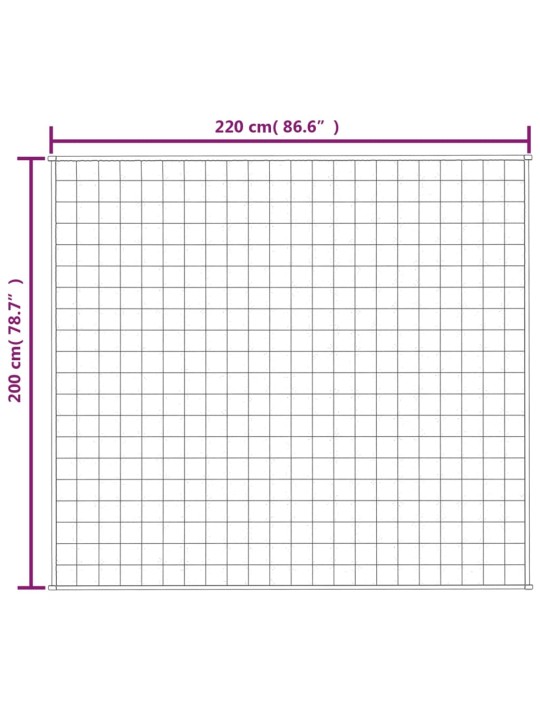 Raskustekk sinine 200x220 cm 13 kg kangas