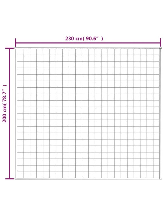 Raskustekk sinine 200x230 cm 13 kg kangas