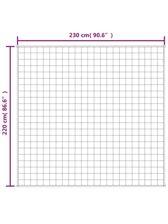 Raskustekk sinine 220x230 cm 11 kg kangas