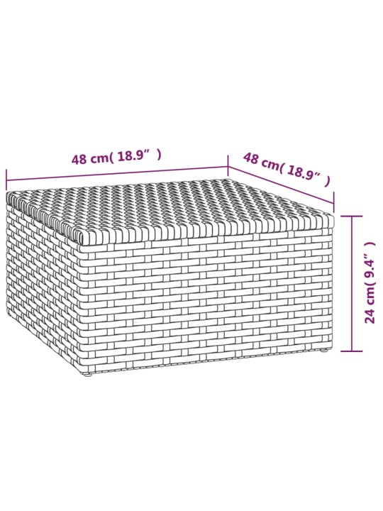 3-osaline aiamööbli komplekt patjadega, hall, polürotang