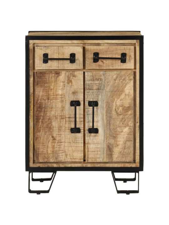 PUHVETKAPP 2 SAHTLIGA, 53 X 31 X 72 CM, MANGOPUIT JA RAUD