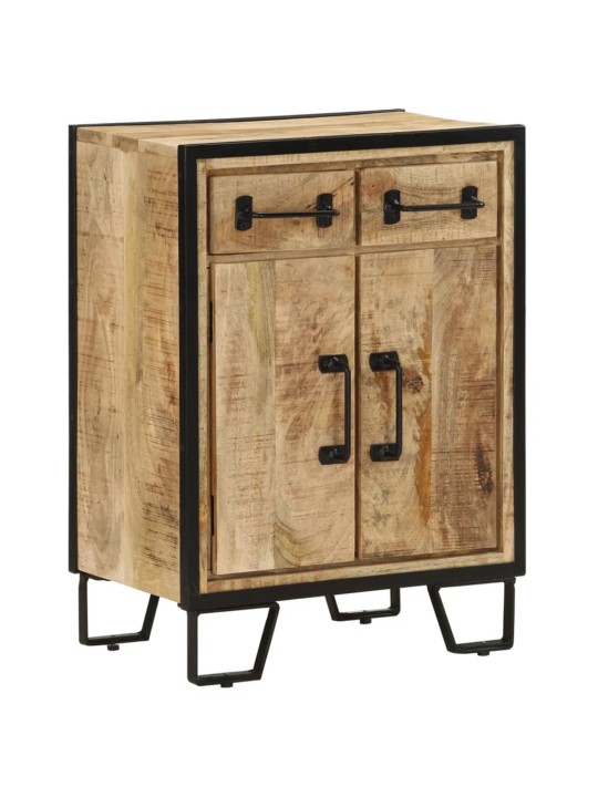 PUHVETKAPP 2 SAHTLIGA, 53 X 31 X 72 CM, MANGOPUIT JA RAUD