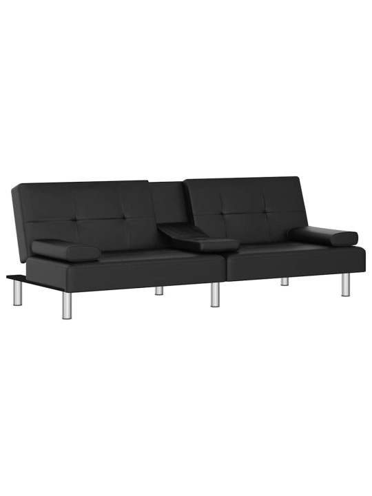 DIIVANVOODI TOPSIHOIDJATEGA, MUST, KUNSTNAHK
