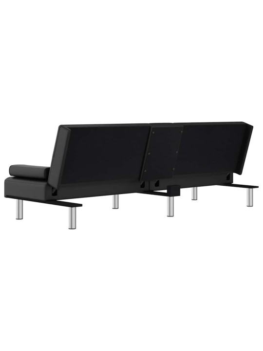 DIIVANVOODI TOPSIHOIDJATEGA, MUST, KUNSTNAHK