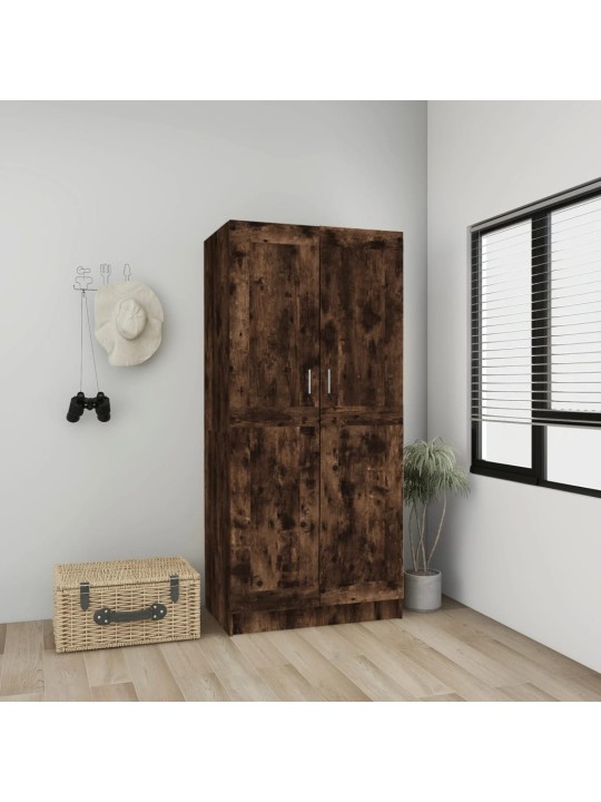 Riidekapp, suitsutatud tamm, 82,5 x 51,5 x 180 cm, tehispuit