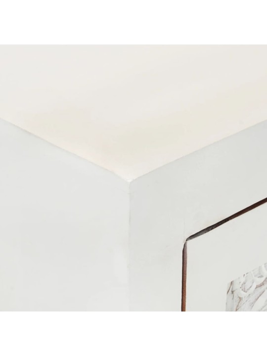 Puhvetkapp, valge, 55 x 30 x 90 cm, akaatsiapuit