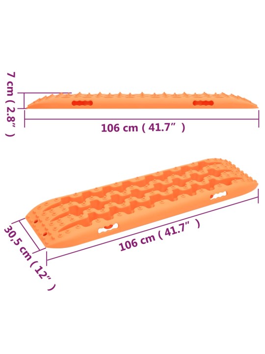 VEOPLAADID 2 TK, ORANŽ, 106X30,5X7 CM, NAILON