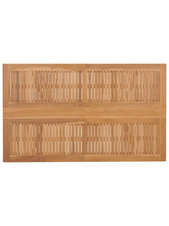 Aia söögilaudade komplekt 7 tk pruun 140 x 80 x 75 cm tiikpuu