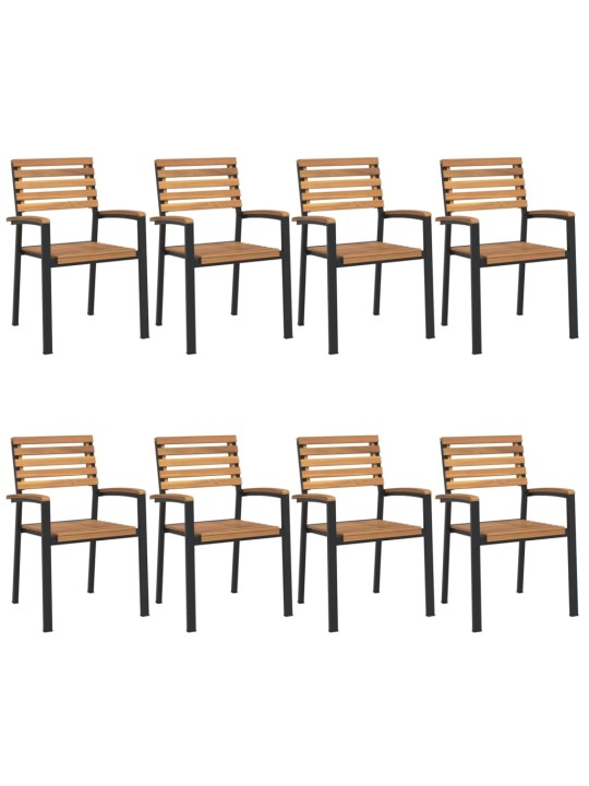 9-OSALINE AIA SÖÖGIMÖÖBLI KOMPLEKT, AKAATSIAPUIT JA METALL