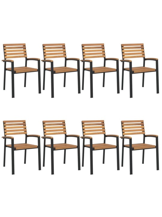 9-OSALINE AIA SÖÖGIMÖÖBLI KOMPLEKT, AKAATSIAPUIT JA METALL