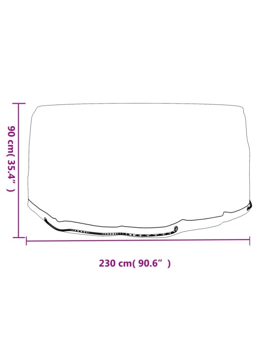 Aiamööbli katted 2 tk, 10 aasaga, ø230 x 90 cm, ümmargune