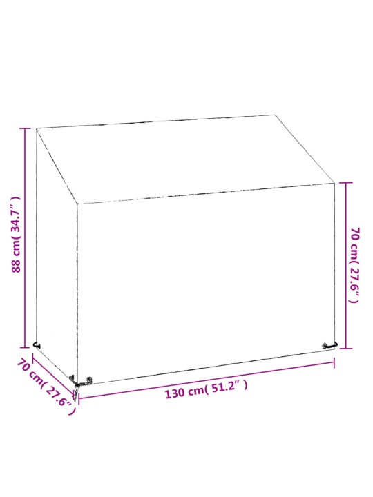 Aiapingi katted 2 tk, 8 aasaga, 130x70x70/88 cm, polüetüleen