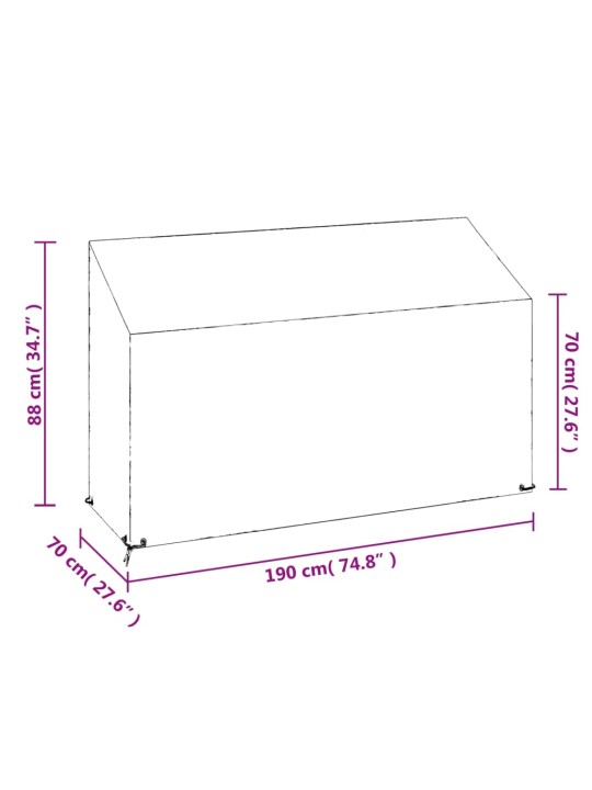 Aiapingi katted 2 tk, 8 aasaga, 190x70x70/88 cm, polüetüleen