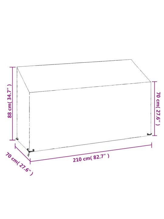 Aiapingi katted 2 tk, 12 aasaga, 210x70x70/88 cm, polüetüleen