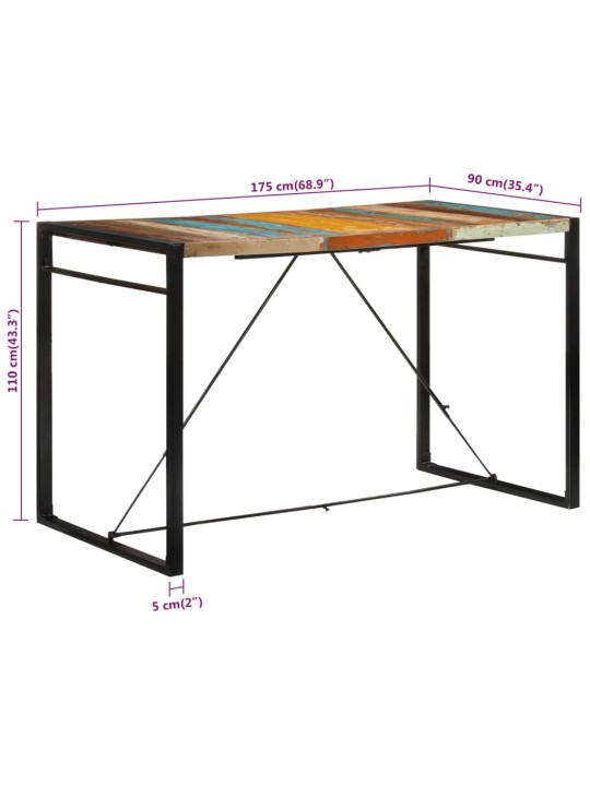 BAARILAUD, 175 X 90 X 110 CM, TAASTATUD PUIT