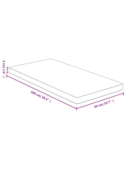 Lauaplaat, 50x100x4 cm, bambus