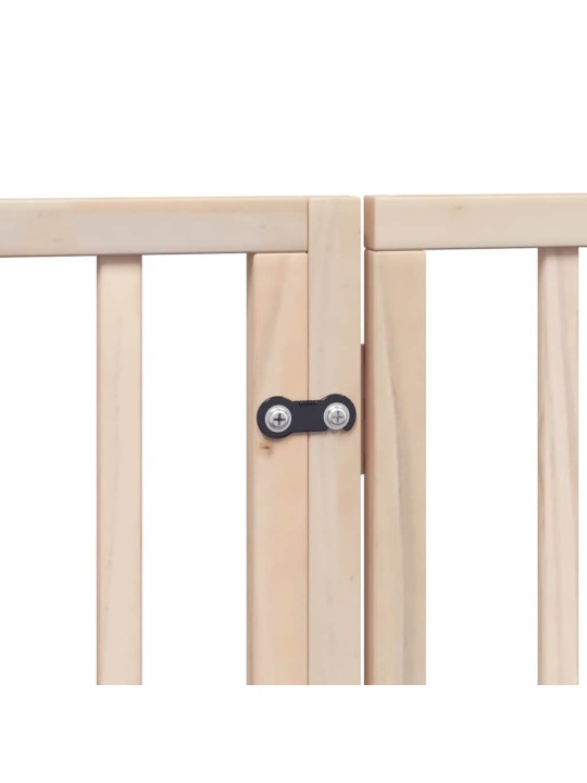 Kokkupandav koeravärav uksega, 8 paneeli, 640 cm, paplipuit