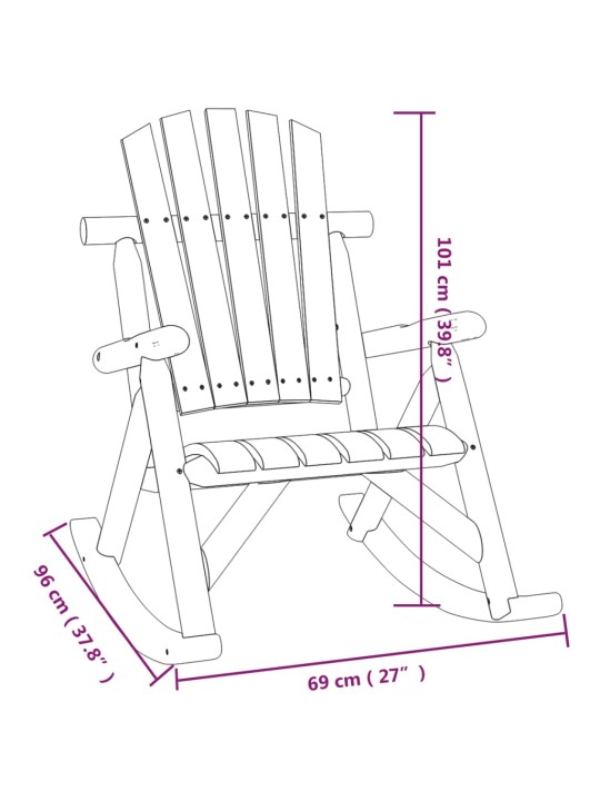 Aia kiiktool, 69 x 96 x 101 cm, kuusepuit