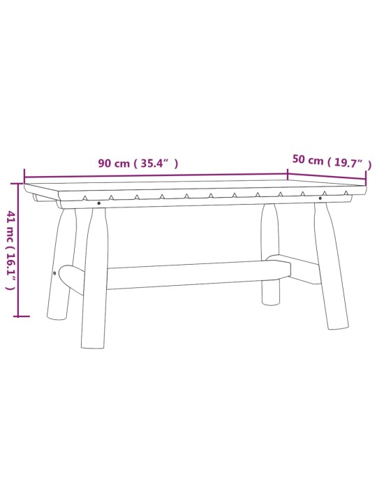 Kohvilaud, 90 x 50 x 41 cm, kuusepuit