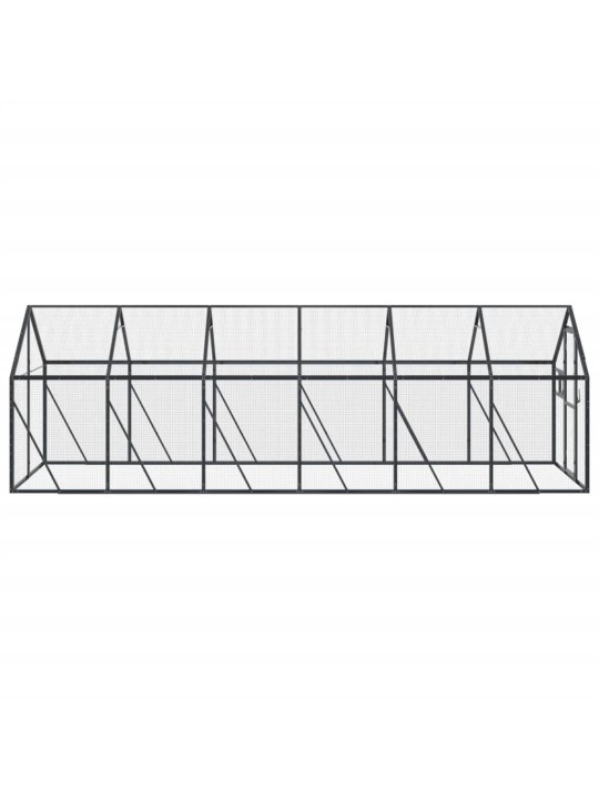 Linnumaja, antratsiit, 1,79x6x1,85 m alumiinium