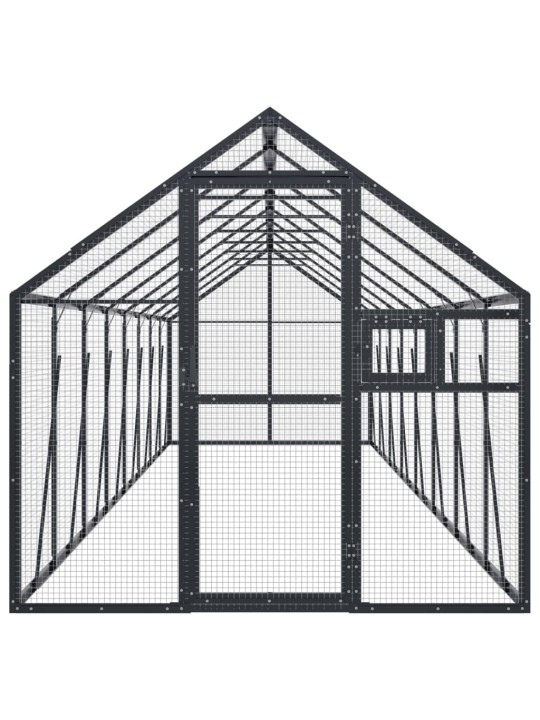 Linnumaja, antratsiit, 1,79x8x1,85 m alumiinium