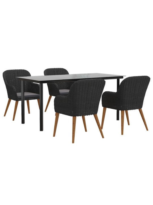 5-OSALINE AIAMÖÖBLI KOMPLEKT PATJADEGA, MUST