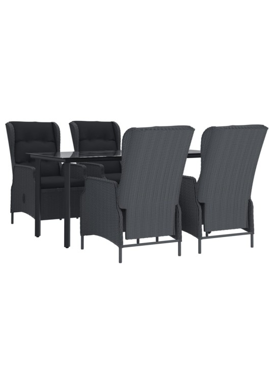 5-osaline aiamööbli komplekt, hall, polürotang