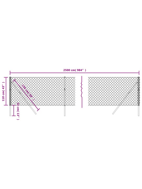 Võrkaed, roheline, 1,1 x 25 m