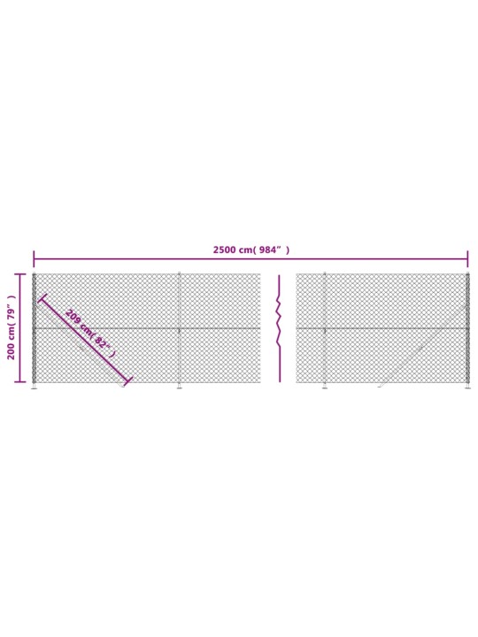 Võrkaed äärikuga, roheline, 2 x 25 m