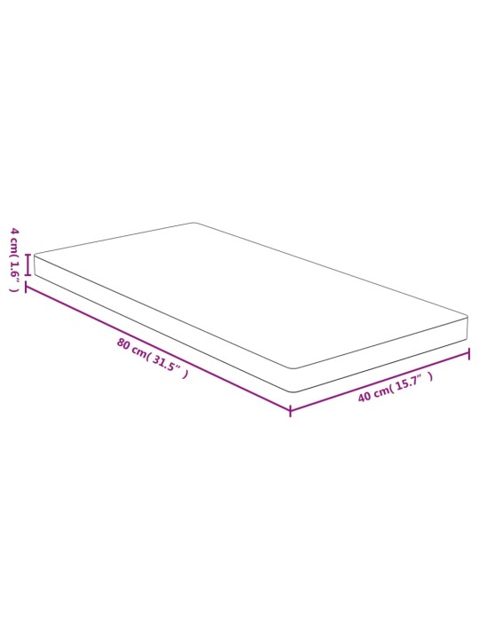 Lauaplaat, 40x80x4 cm, bambus