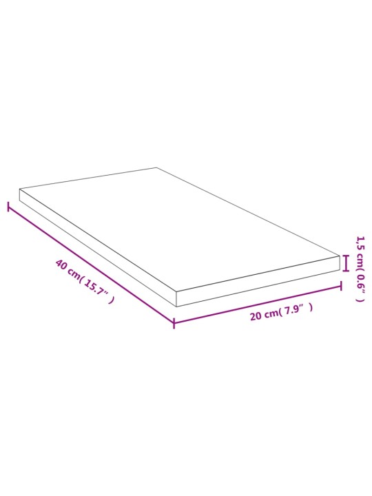 Seinariiul, 40 x 20 x 1,5 cm, bambus