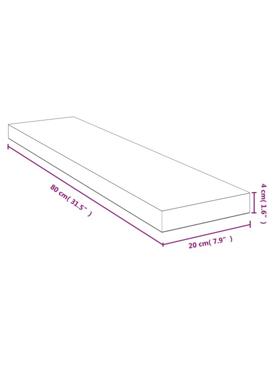 Seinariiul, 80x20x4 cm, bambus