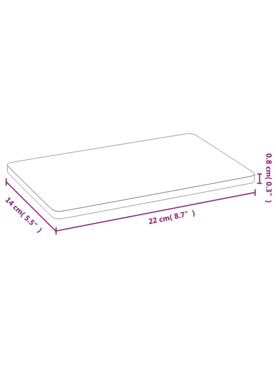 Serveerimisalused 6 tk, 22 x 14 x 0,8 cm, bambus