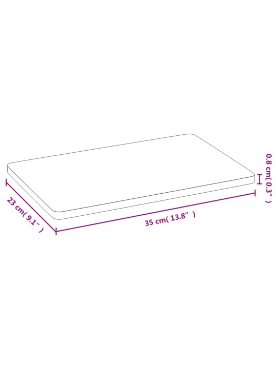 Serveerimisalused 6 tk, 35 x 23 x 0,8 cm, bambus