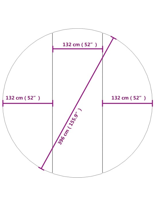 Basseini alusriie, helehall, ø396 cm, polüestergeotekstiil