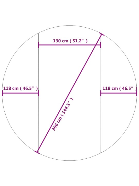 Basseini alusriie, helehall, ø366 cm, polüestergeotekstiil