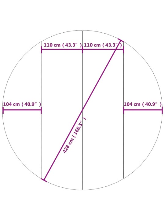 Basseini alusriie, helehall, ø428 cm, polüestergeotekstiil