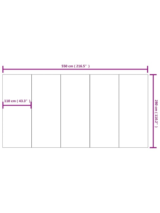 Basseini alusriie, helehall, 550x280 cm, polüestergeotekstiil