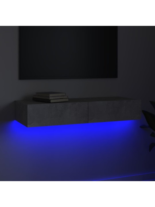 Telerialus LED-tuledega, betoonhall, 90x35x15,5 cm