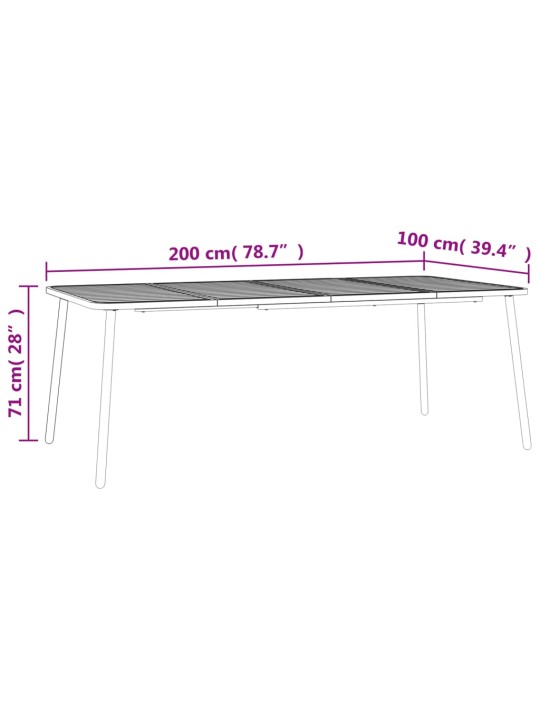 Aialaud, antratsiithall, 200 x 100 x 71 cm, teras