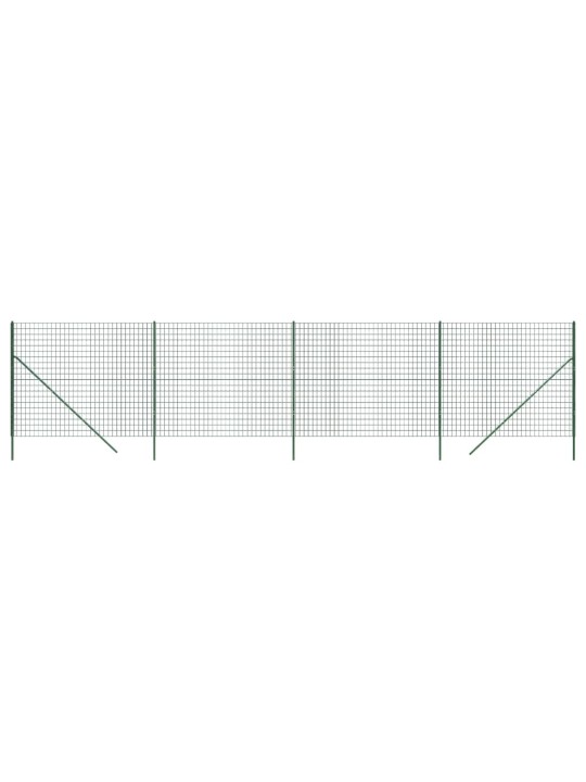 Traataed, roheline, 1,4 x 10 m, tsingitud teras