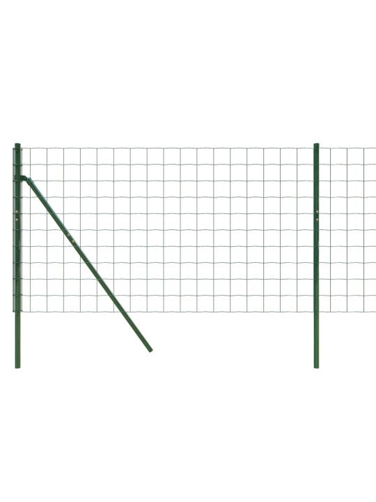 Traataed, roheline, 0,8 x 10 m, tsingitud teras