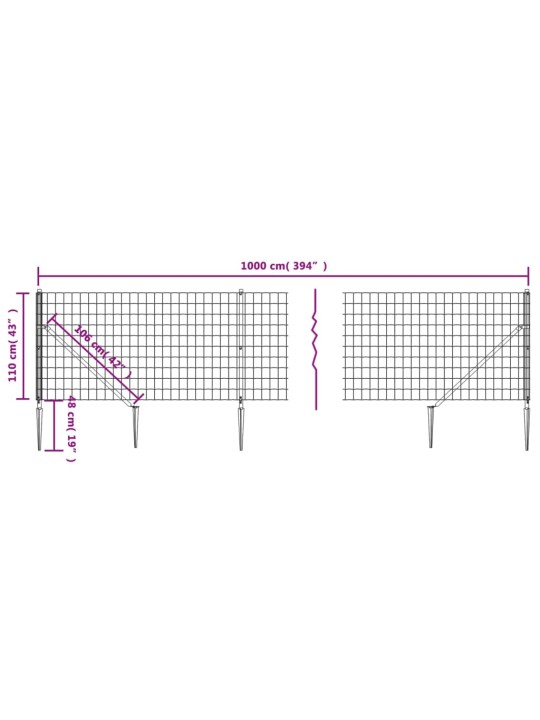 TRAATAED VAIADEGA, ROHELINE, 1,1 X 10 M