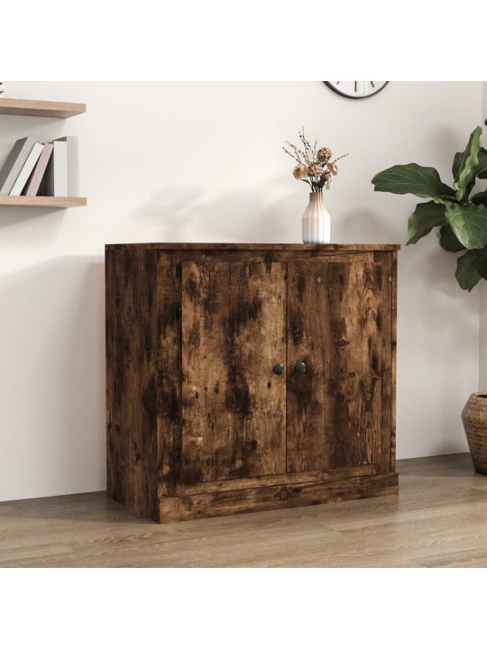 Puhvetkapp, suitsutatud tamm, 70 x 35,5 x 67,5 cm, tehispuit