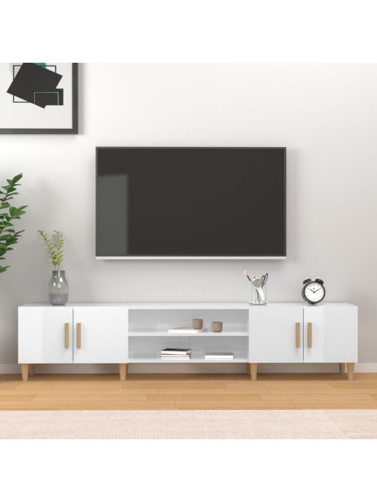 TELERIKAPP, KÕRGLÄIKEGA VALGE, 180 X 31,5 X 40 CM, TEHISPUIT
