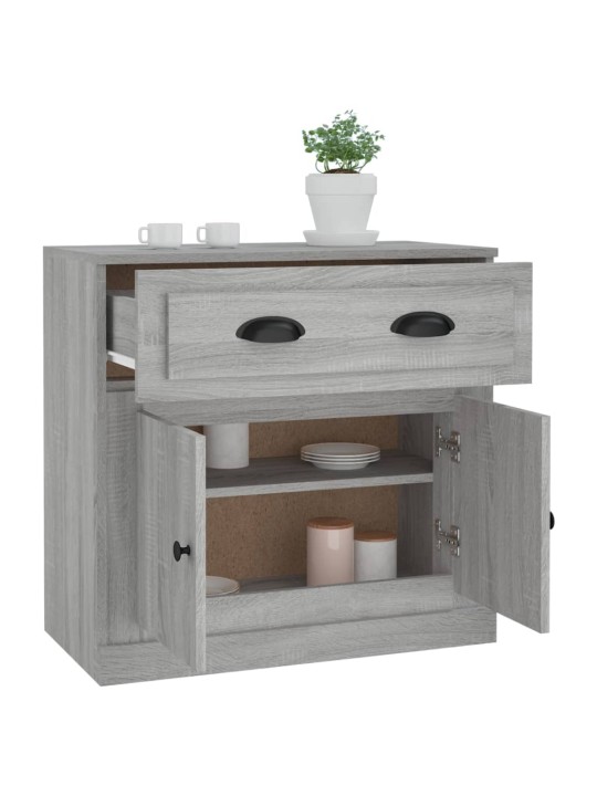 Puhvetkapp, hall sonoma tamm, 70 x 35,5 x 67,5 cm, tehispuit