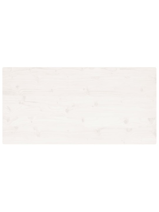 Lauaplaat, valge, 110 x 55 x 2,5 cm, männipuit, ristkülik