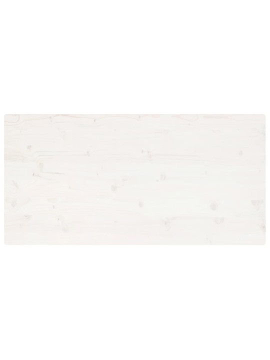 Lauaplaat, valge, 100 x 60 x 2,5 cm, männipuit, ristkülik