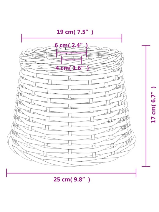 Laelambi vari, pruun, ø25x17 cm, vitstest