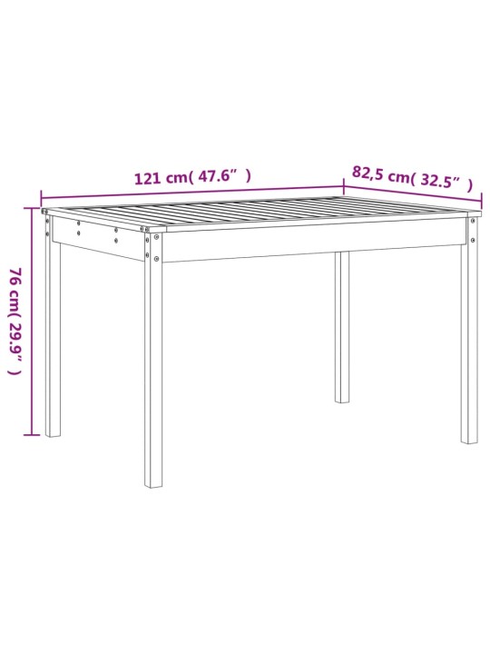 5-osaline aia söögimööbli komplekt, hall, männipuit